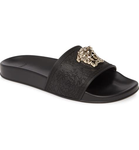 blue versace sandals|Versace slip on sandals women's.